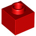 LEGO rouge Brique 1 x 1 x 0.7 (86996)