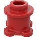 LEGO Rouge Brique 1 x 1 x 0.7 Rond avec Fleur Base (33286)