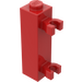 LEGO Rood Steen 1 x 1 x 3 met Verticaal Clips (Massieve Stud) (60583)