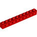 LEGO Red Brick 1 x 10 with Holes (2730)