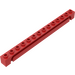 LEGO Rood Steen 1 x 14 met Channel (4217)