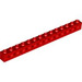 LEGO rouge Brique 1 x 14 avec des trous (32018)