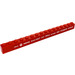 LEGO Red Brick 1 x 16 with &#039;Beta&#039;, &#039;NGK&#039;, &#039;MOMO&#039;, &#039;ACER&#039;, etc. Sticker (2465)