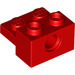 LEGO Rood Steen 1 x 2 met Gat en 1 x 2 Plaat (73109)