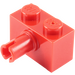 LEGO Red Brick 1 x 2 with Pin without Bottom Stud Holder (2458)