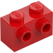 LEGO Rouge Brique 1 x 2 avec Tenons sur Une Côté (11211)