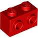 LEGO rot Backstein 1 x 2 mit Bolzen auf Eins Seite (11211)