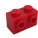 LEGO Red Brick 1 x 2 with Studs on Opposite Sides (52107)