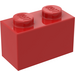 LEGO Red Brick 1 x 2 without Bottom Tube (3065 / 35743)