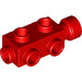 LEGO Rood Steen 1 x 2 x 0.7 met Studs Aan Sides (4595)