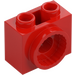 LEGO Red Brick 1 x 2 x 1.3 with Rotation Joint Socket (80431)