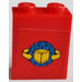 LEGO rouge Brique 1 x 2 x 2 avec Global Shipping Autocollant avec support d&#039;essieu intérieur (3245)
