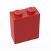 LEGO rouge Brique 1 x 2 x 2 sans guide d&#039;axe ni encoche pour tenon à l&#039;intérieur