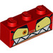 LEGO rot Backstein 1 x 3 mit Angry Unikitty Gesicht (3622 / 38921)