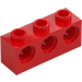 LEGO Rosso Mattoncino 1 x 3 con Fori (5565)