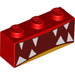LEGO Red Brick 1 x 3 with Teeth (3622 / 20727)