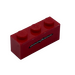 LEGO Rood Steen 1 x 3 met Wit &#039;pininfarina&#039; Sticker