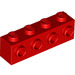 LEGO rot Backstein 1 x 4 mit 4 Bolzen auf Eins Seite (30414)