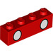 LEGO Red Brick 1 x 4 with Two White Eyes (3010 / 42199)