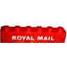 LEGO Red Brick 1 x 6 with &quot;ROYAL MAIL&quot; in white print (3009)