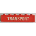 LEGO Red Brick 1 x 6 with &#039;Transport&#039; Stencil (3009)
