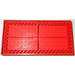 LEGO Red Brick 10 x 20 with Bottom Tubes around Edge and Cross Support