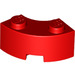 LEGO Rood Steen 2 x 2 Ronde Hoek met Stud Notch en versterkte onderkant (85080)
