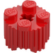 LEGO Rosso Mattoncino 2 x 2 Rotondo con Griglia (92947)