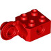 LEGO Rood Steen 2 x 2 met Gat, Halve Rotation Joint Bal Verticaal (48171 / 48454)