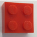 LEGO Red Brick 2 x 2 without Bottom Tubes