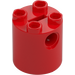 LEGO Rouge Brique 2 x 2 x 2 Rond avec support d&#039;axe inférieur &#039;x&#039; Shape &#039;+&#039; Orientation (30361)