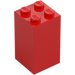 LEGO Rosso Mattoncino 2 x 2 x 3 (30145)