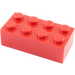 LEGO Red Brick 2 x 4 (3001 / 72841)