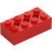 LEGO Red Brick 2 x 4 with Axle Holes (39789)