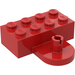 LEGO Red Brick 2 x 4 with Coupling, Male (4747)