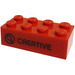 LEGO Red Brick 2 x 4 with &#039;Creative&#039;, &#039;Creativa&#039; (3001)