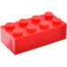 LEGO Red Brick 2 x 4 without Internal Supports