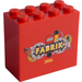 LEGO rouge Brique 2 x 4 x 3 avec Fabrik 2005 (30144)