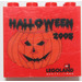 LEGO Rosso Mattoncino 2 x 4 x 3 con Halloween 2005 Legoland Deutschland e Zucca (30144)