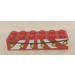 LEGO rouge Brique 2 x 6 avec hanging lights Autocollant (2456)