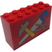 LEGO Red Brick 2 x 6 x 3 with Tools with Blue Handle Saw (6213)