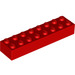 LEGO Rood Steen 2 x 8 (3007 / 93888)