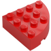 LEGO Red Brick 4 x 4 Round Corner (2577)