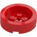 LEGO Rojo Ladrillo 4 x 4 Circular con Recessed Centro (68325)