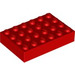 LEGO rouge Brique 4 x 6 (2356 / 44042)
