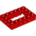 LEGO Rood Steen 4 x 6 met Open Midden 2 x 4 (32531 / 40344)