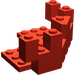 LEGO Red Brick 7 x 7 x 2.3 Turret Quarter (6072)