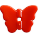 LEGO Red Butterfly with Hole