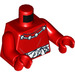 LEGO Red Calendar Man Minifig Torso (973 / 76382)