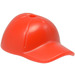 LEGO Red Cap with Short Curved Bill with Hole on Top (11303)